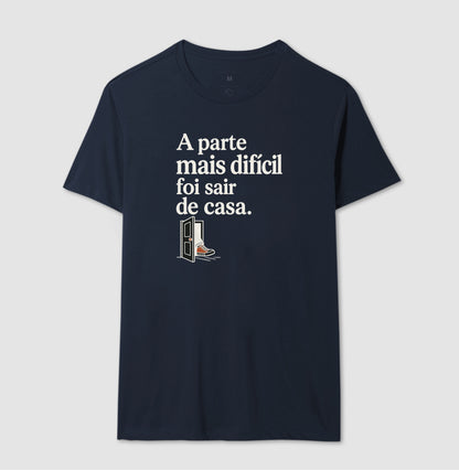 Camiseta Unissex - Coragem de Ir, Masculino, Marinho