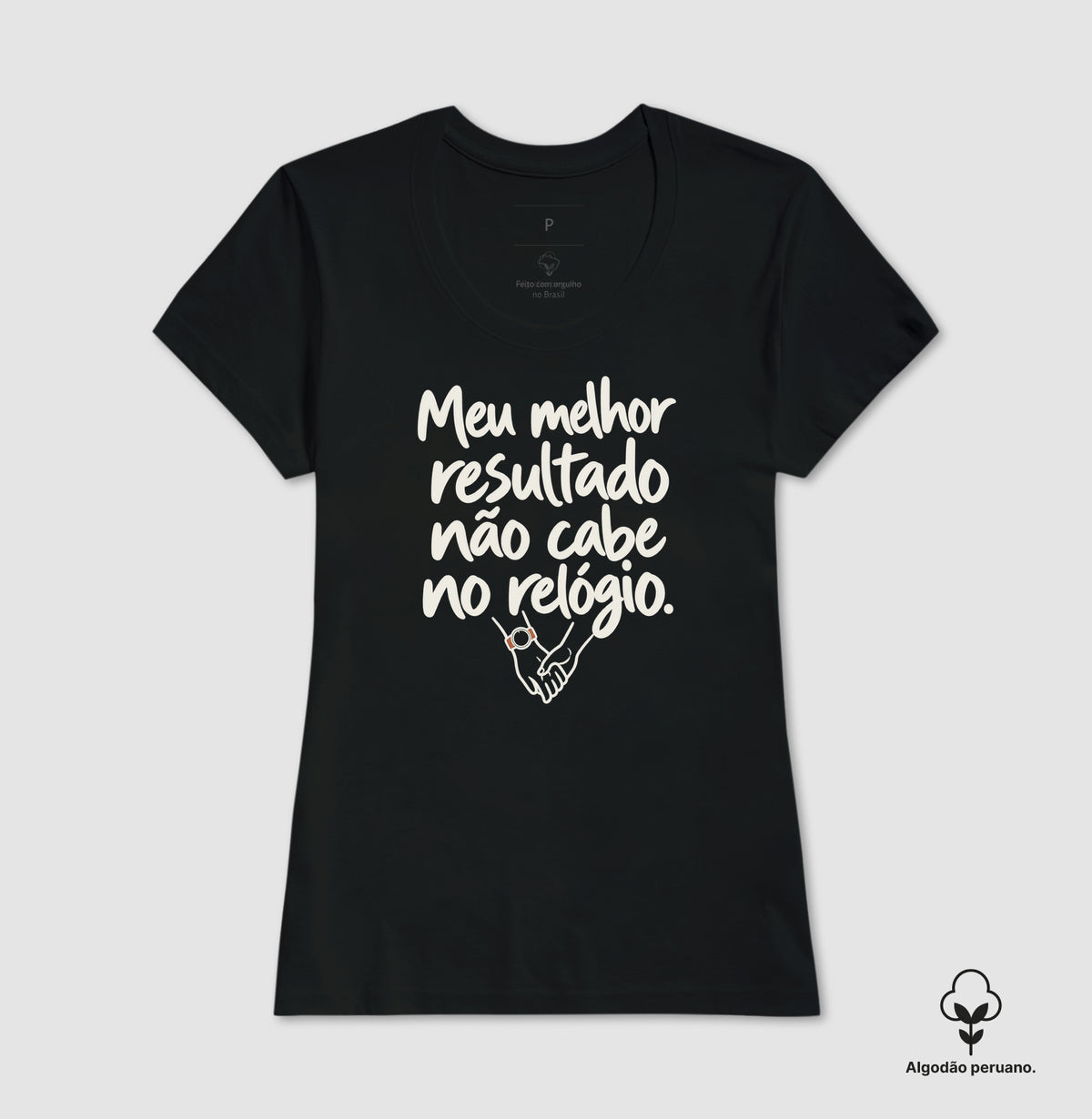 Camiseta Algodão Peruano - História Sem Número, Feminino, Preta