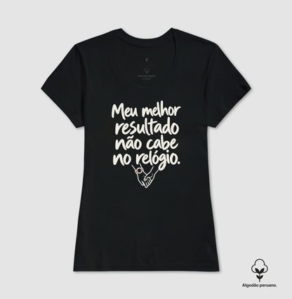 Camiseta Algodão Peruano - História Sem Número, Feminino, Preta