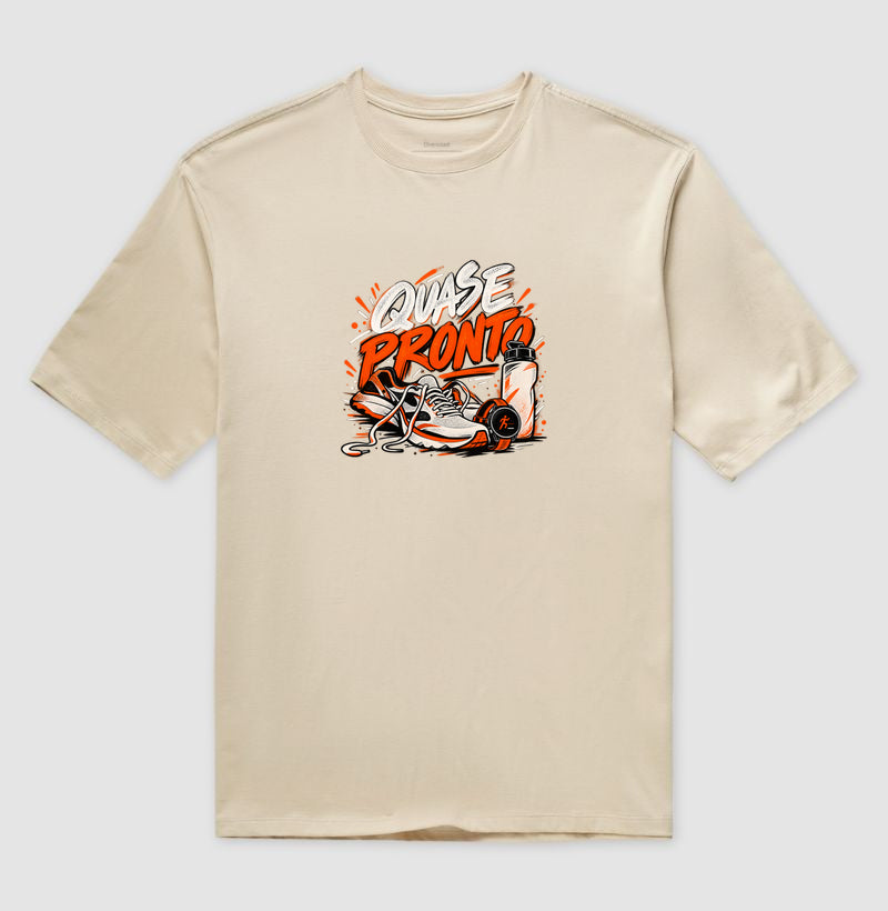 Camiseta Oversized - Cinco Minutos para Sair