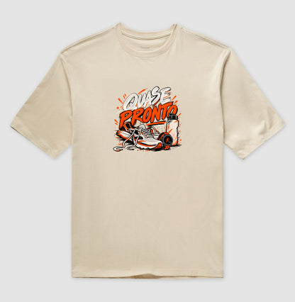 Camiseta Oversized - Cinco Minutos para Sair