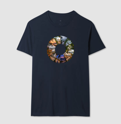 Camiseta Unissex - Um Ano em Movimento, Masculino, Marinho