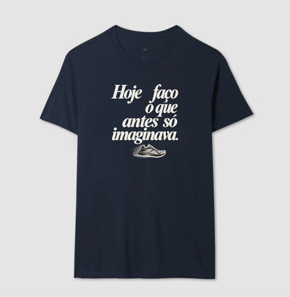 Camiseta Unissex - Passo que Antes Faltava, Masculino, Marinho