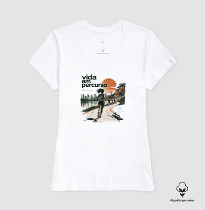 Camiseta algodão peruano - Vida em Percurso