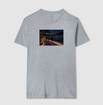 Camiseta Unissex - Noite Refletiva, Cinza