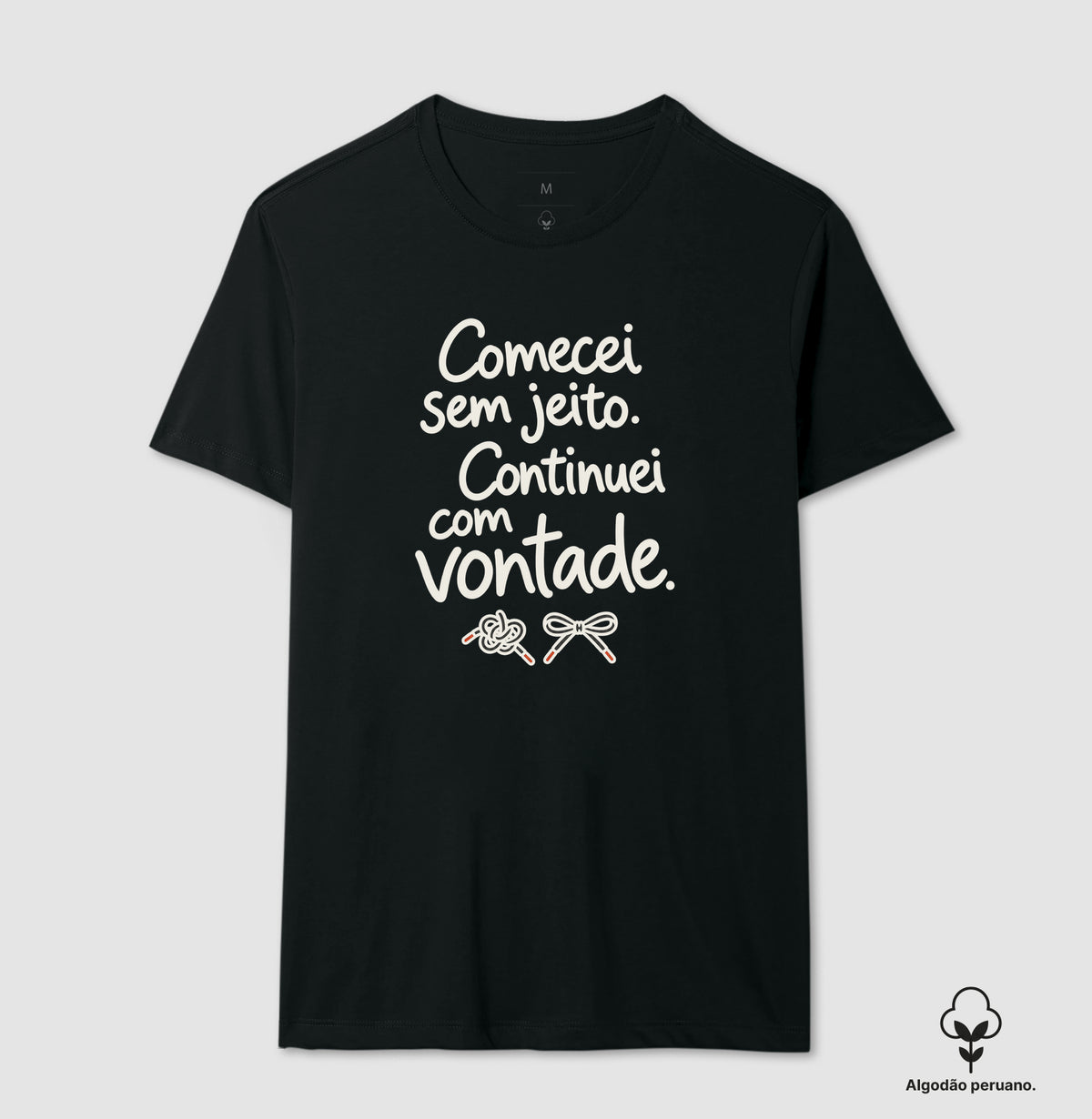 Camiseta Algodão Peruano - Outro Começo, Masculino, Preta