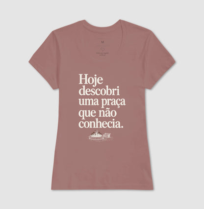 Camiseta Unissex - Praça Descoberta, Feminino, Rosa