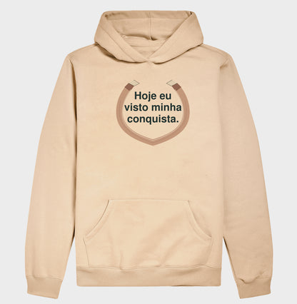 Hoodie Moletom - Conquista Vestida, Bege