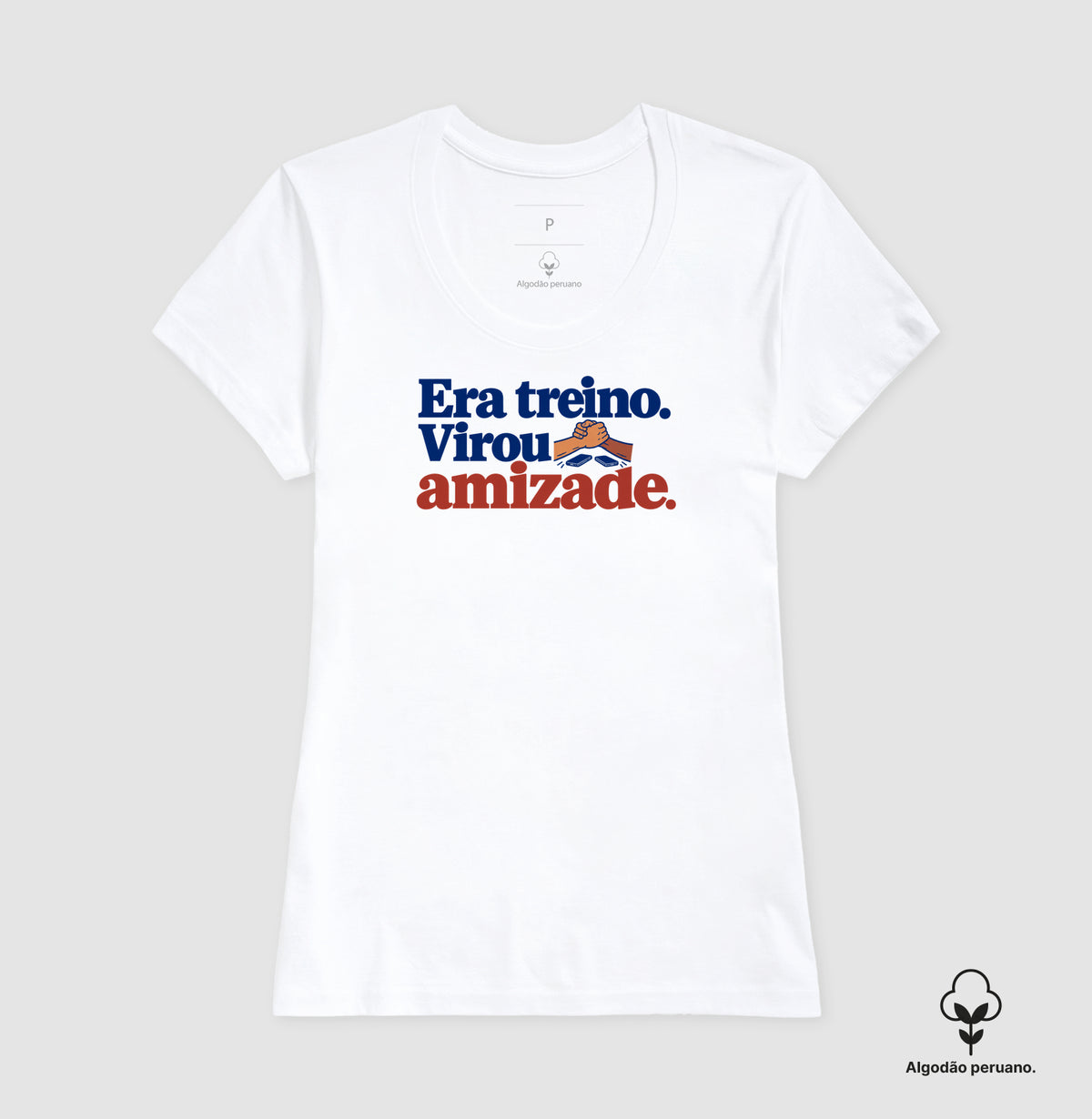 Camiseta Algodão Peruano - Amizade Salva