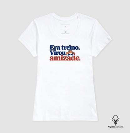 Camiseta Algodão Peruano - Amizade Salva