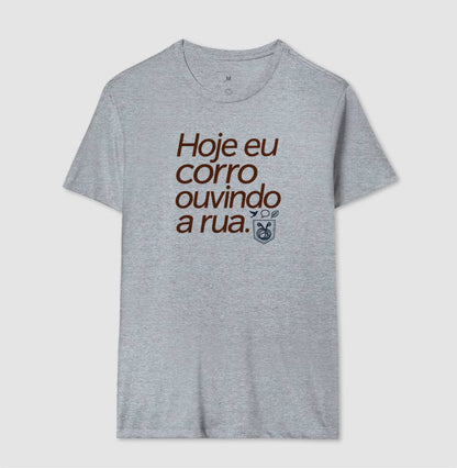 Camiseta Unissex - Música Guardada, Masculino, Cinza