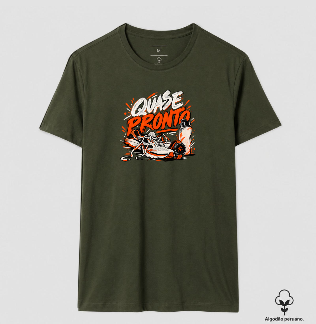 Camiseta Algodão Peruano - Cinco Minutos Para Sair