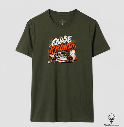 Camiseta Algodão Peruano - Cinco Minutos Para Sair