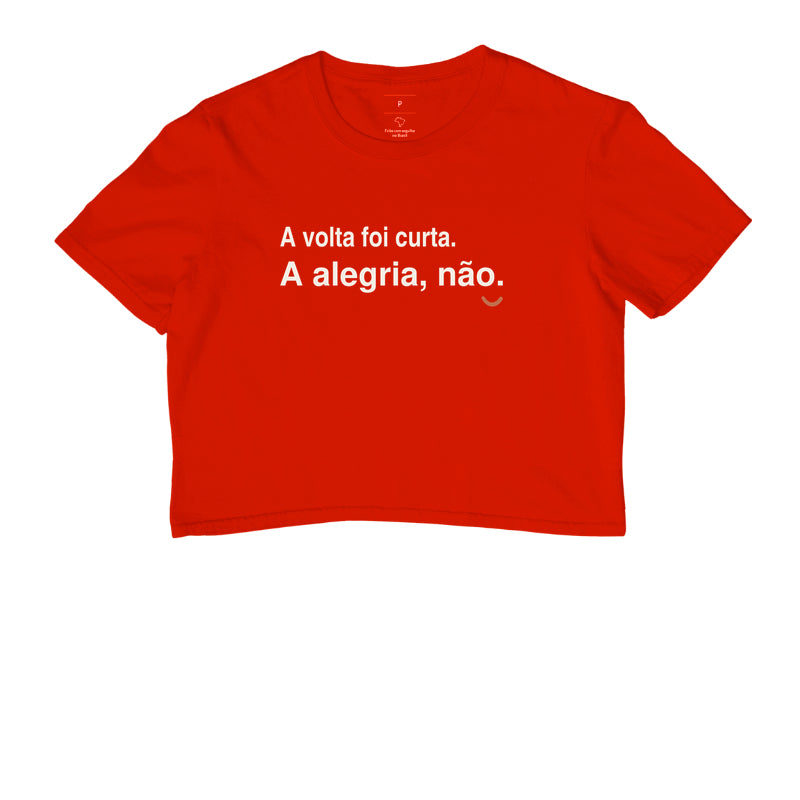 Cropped - Alegria Maior, Vermelho