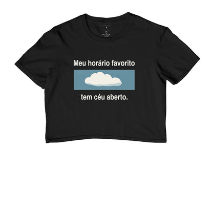Cropped - Hora Preferida, Preta