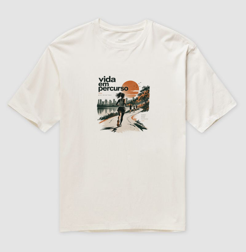 Camiseta Oversized - Vida em Percurso