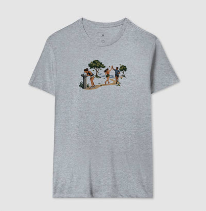 Camiseta Unissex - Primeiro Longão, Masculino, Cinza