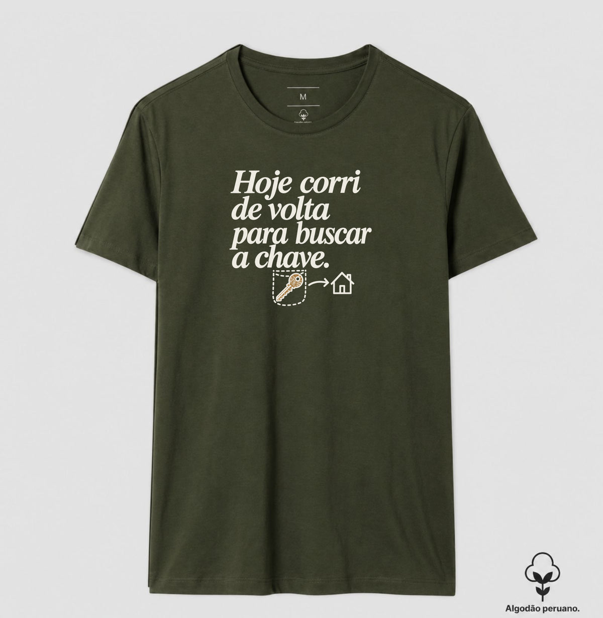 Camiseta Algodão Peruano - Chave Esquecida
