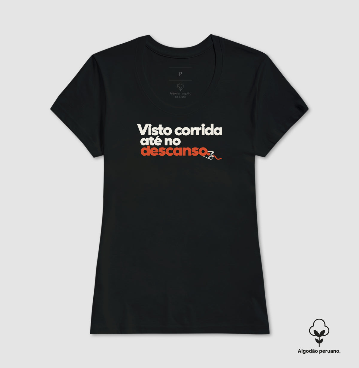 Camiseta Algodão Peruano - Corrida no Guarda-Roupa