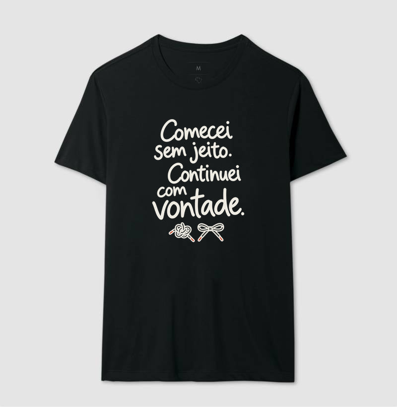 Camiseta Unissex - Outro Começo, Masculino, Preta