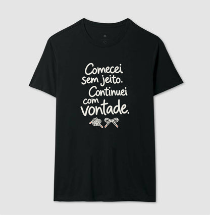 Camiseta Unissex - Outro Começo, Masculino, Preta