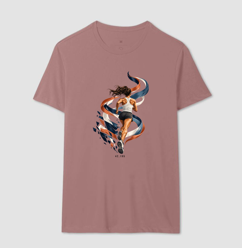 Camiseta Unissex - Dentro da Maratona, Masculino, Rosa