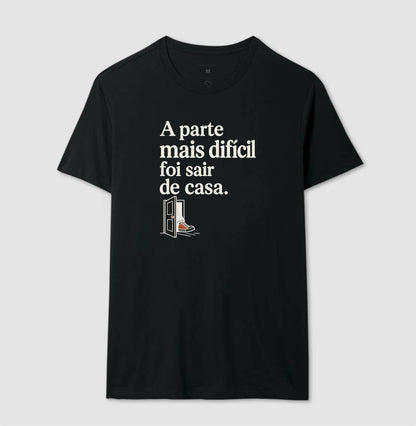 Camiseta Unissex - Coragem de Ir, Masculino, Preta