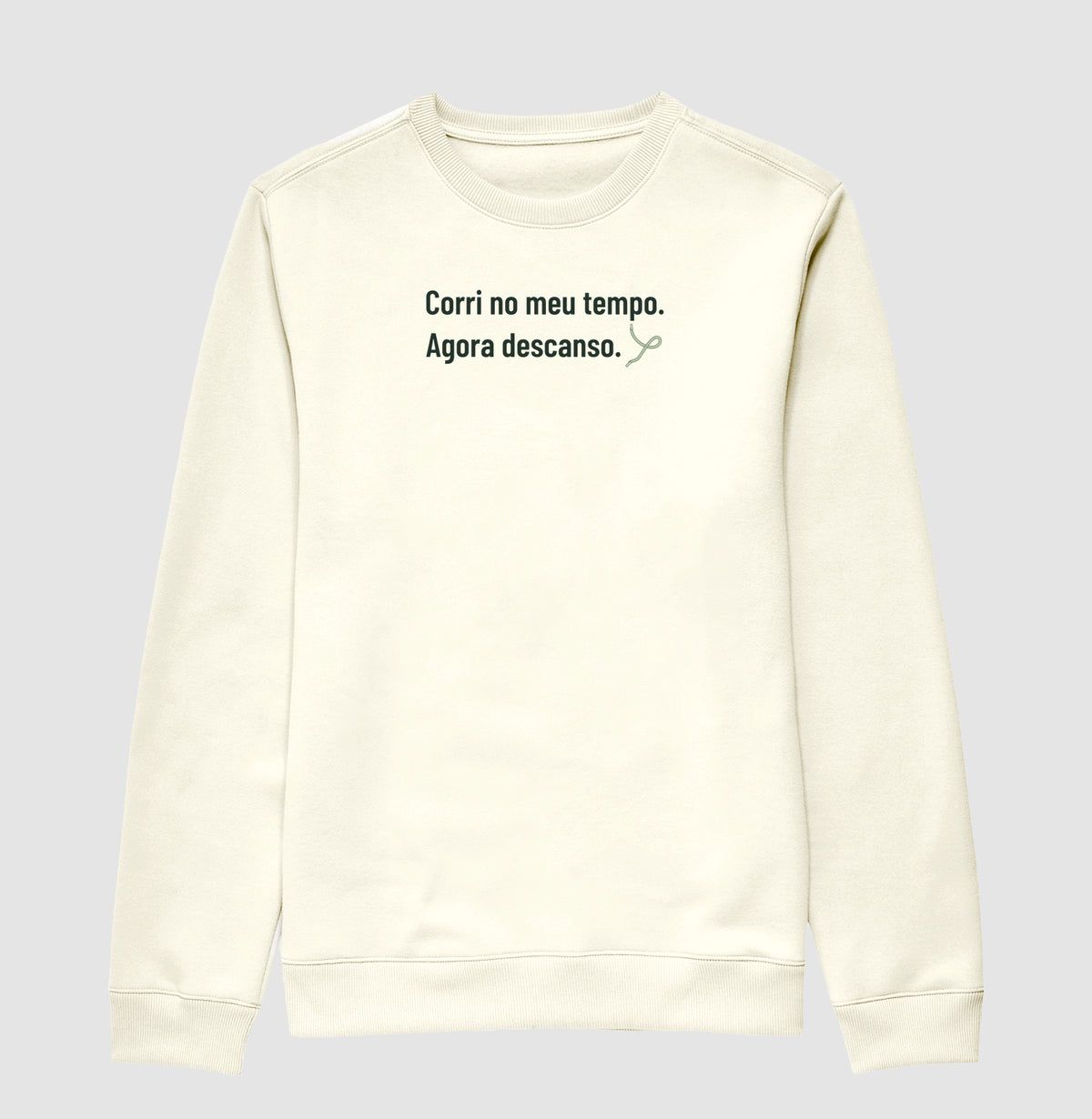 Suéter Moletom - Feito e Descansado, Off White