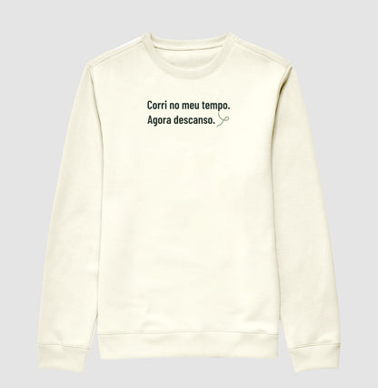 Suéter Moletom - Feito e Descansado, Off White