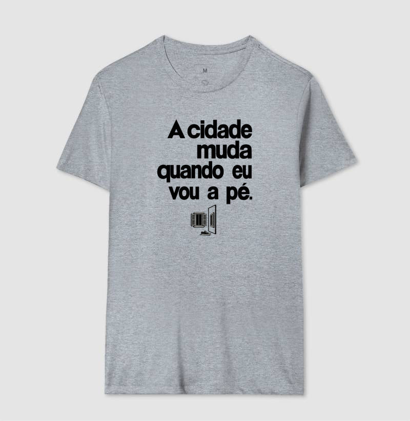 Camiseta Unissex - Outro Olhar, Masculino, Cinza