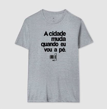 Camiseta Unissex - Outro Olhar, Masculino, Cinza