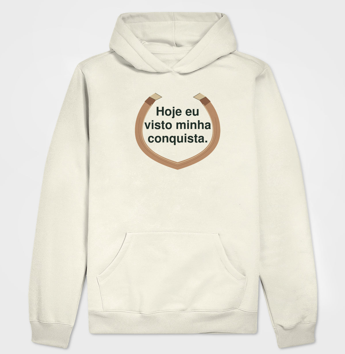 Hoodie Moletom - Conquista Vestida, Off White