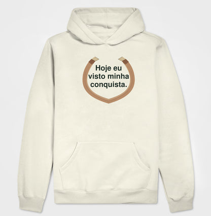 Hoodie Moletom - Conquista Vestida, Off White