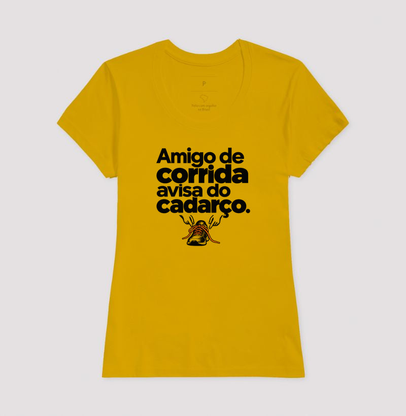Camiseta Unissex - Cuidado Pequeno, Feminino, Amarelo