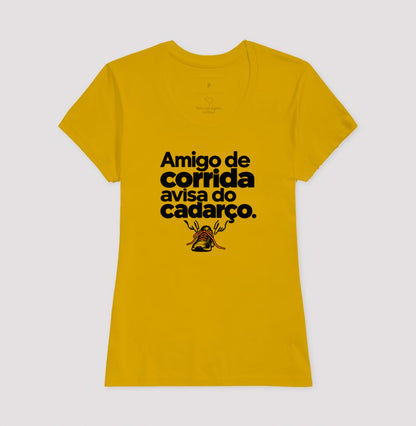 Camiseta Unissex - Cuidado Pequeno, Feminino, Amarelo