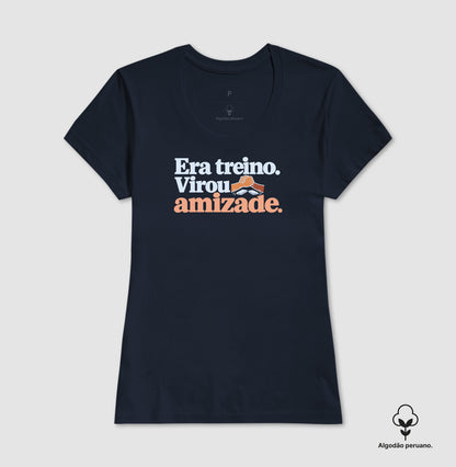 Camiseta Algodão Peruano - Amizade Salva