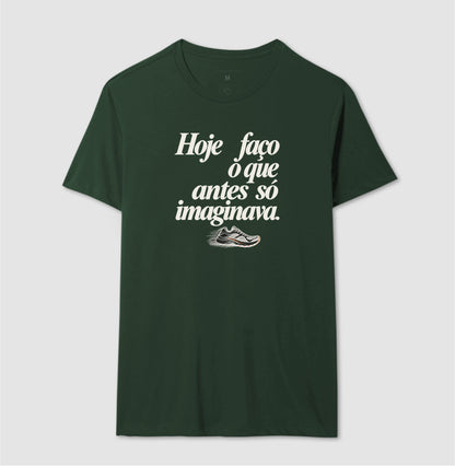 Camiseta Unissex - Passo que Antes Faltava, Masculino, Verde