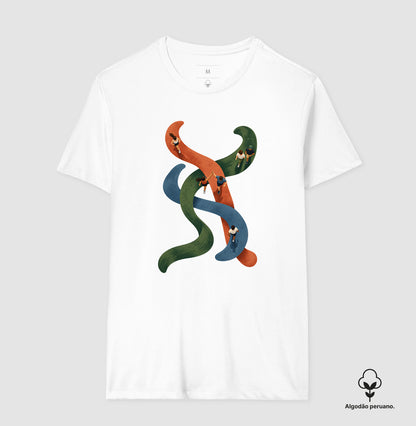 Camiseta Algodão Peruano - Rotas que se Cruzam