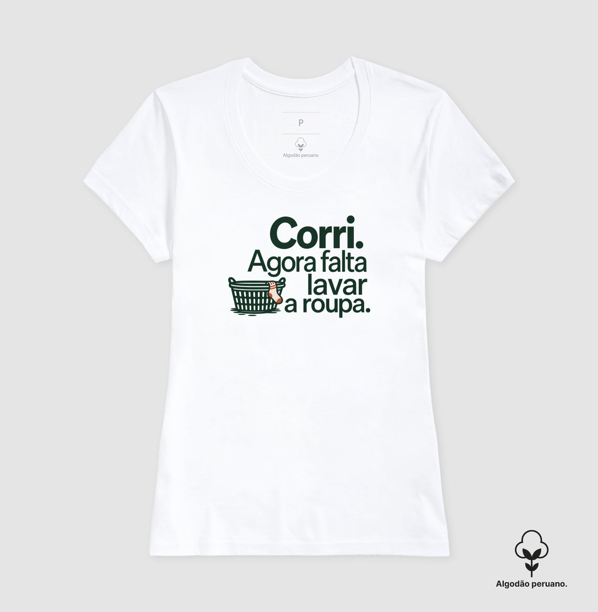 Camiseta Algodão Peruano - Roupa no Varal