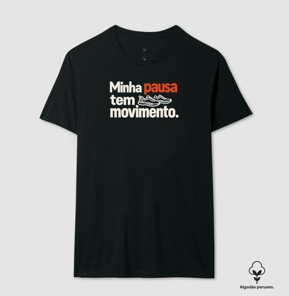 Camiseta Algodão Peruano - Pausa em Movimento