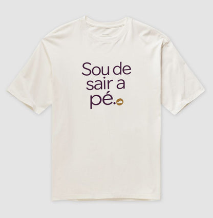 Camiseta Oversized - Gosto de Ir a Pé