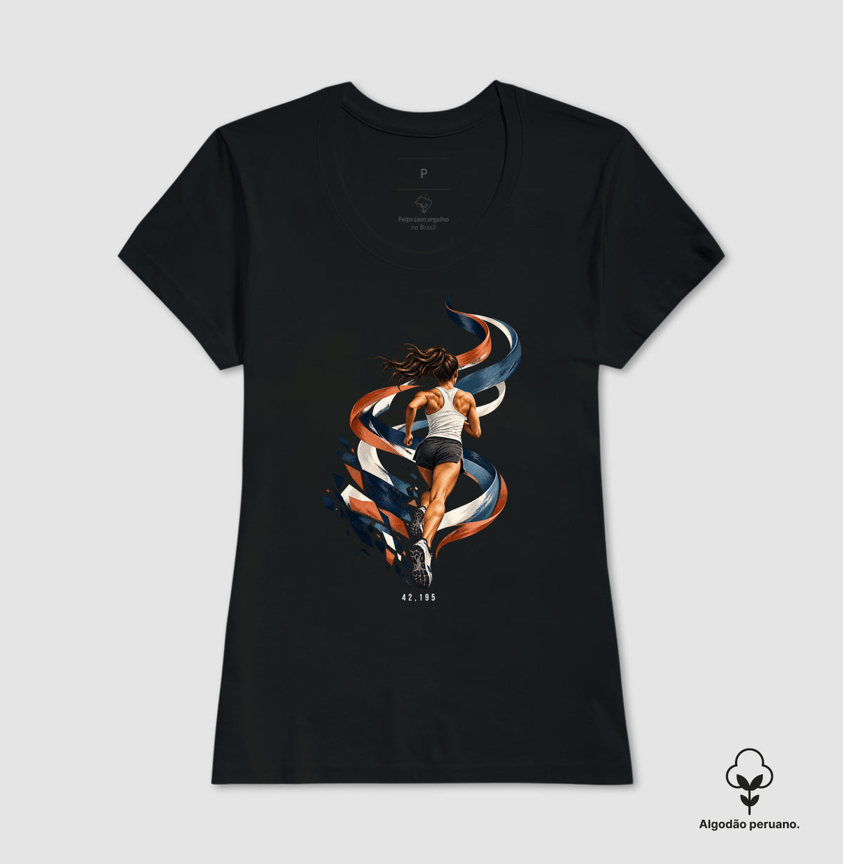 Camiseta Algodão Peruano - Dentro da Maratona