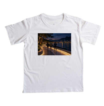 Camiseta Infantil - Noite Refletiva, Branca