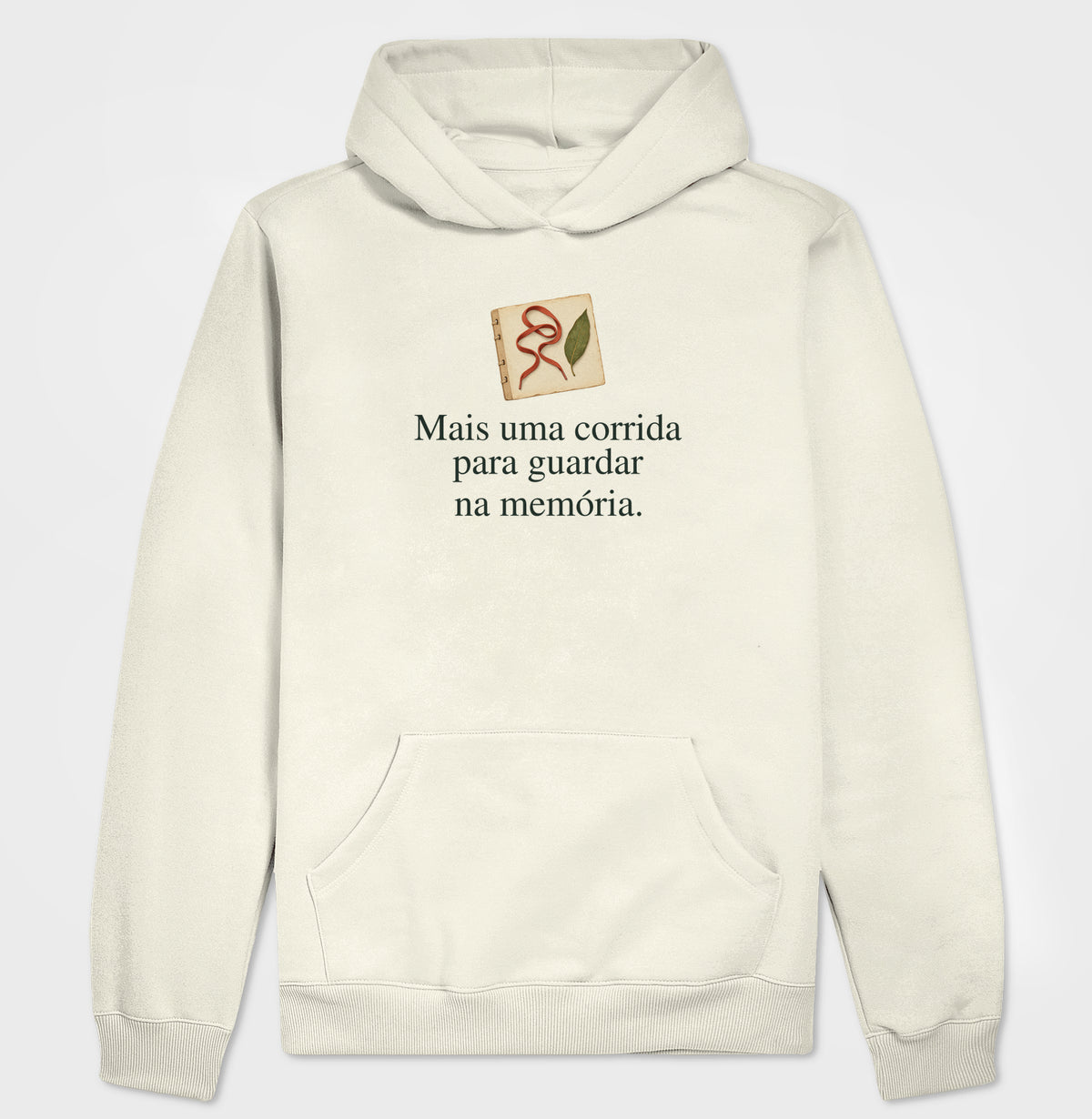 Moletom com Capuz - História no Peito, Off White