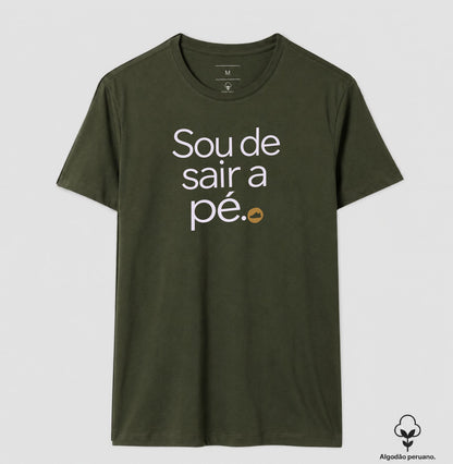 Camiseta Algodão Peruano - Gosto de Ir a Pé