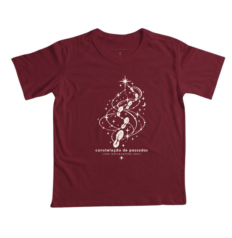 Camiseta infantil - Constelação de passadas
