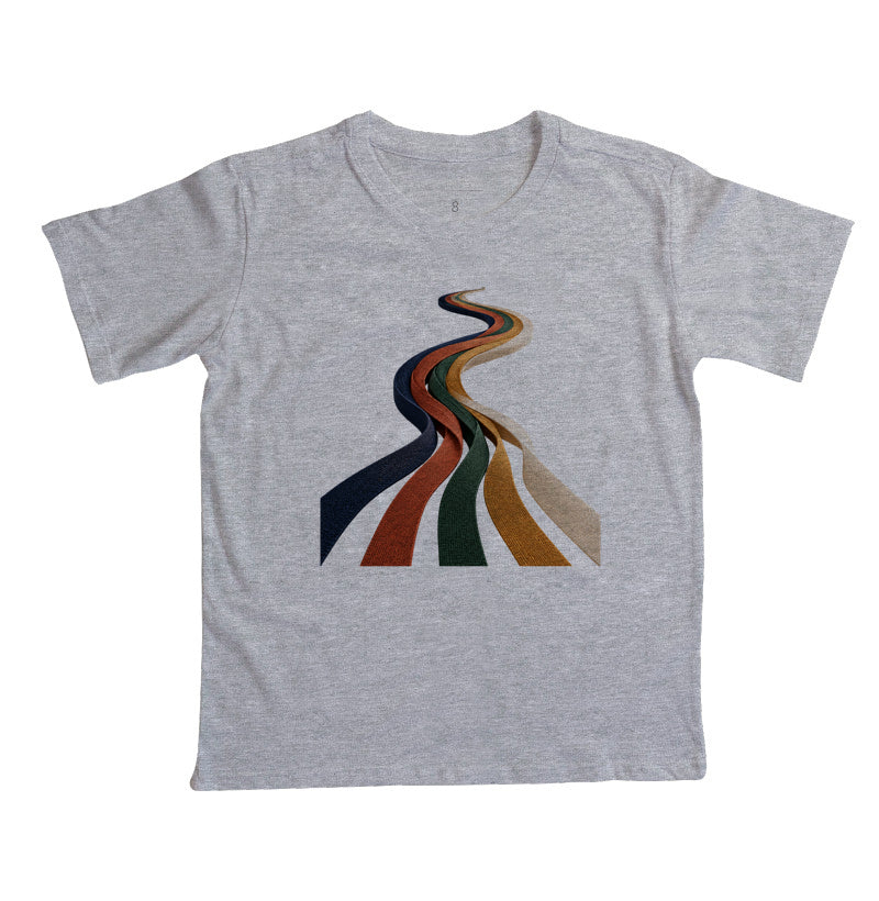 Camiseta Infantil - Quilômetros Compartilhados, Cinza