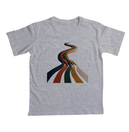 Camiseta Infantil - Quilômetros Compartilhados, Cinza