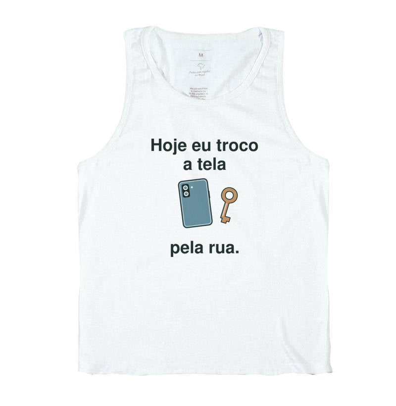 Regata Unissex - Escolha de Rua, Branca