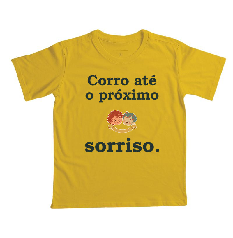 Camiseta Infantil - Volta de Sorrisos, Amarelo